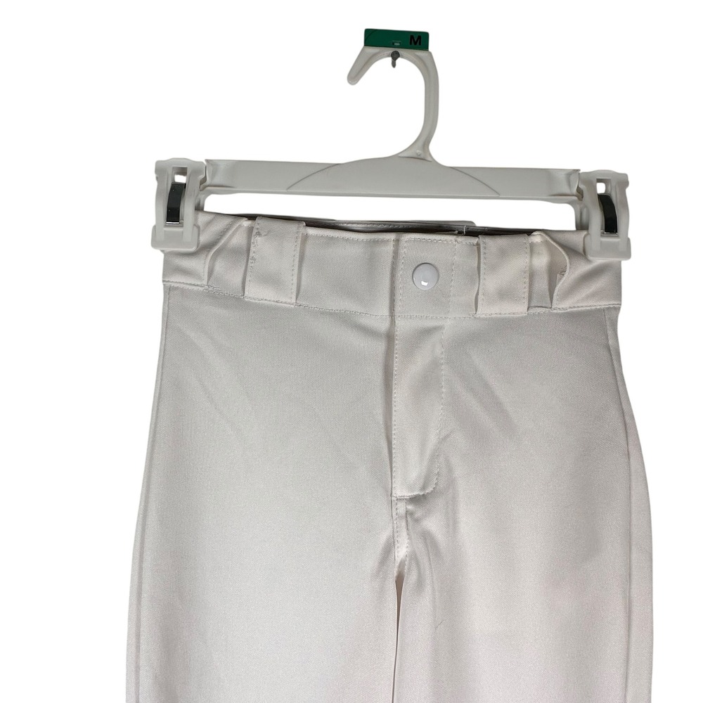 Russell Athletic Youth Small White Baseball Pants Double Knee Elastic Cuffs S - Picture 2 of 7
